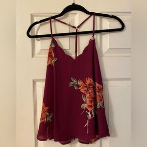 Nine Britton floral racer back tank